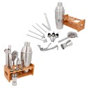 Set para preparación de bebidas con base de madera de 710 ml