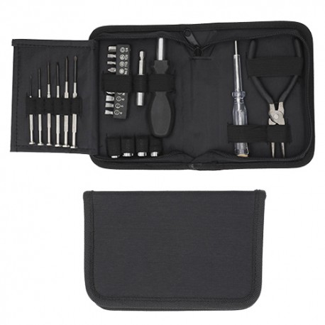 Set de herramientas con estuche de poliéster