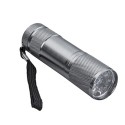 Lámpara o linterna potente de 9 leds de alto brillo y correa