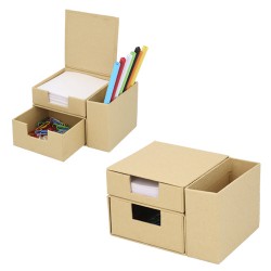 Set de escritorio BOX ecológico multiusos cubo lapicera