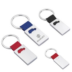 Llavero rectangular con suaje de auto o coche Fiat