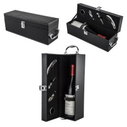 Set o estuche para vinos Merlot con 4 accesorios