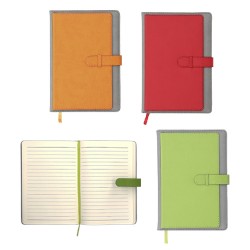 Libreta de curpiel con tarjetero y varios compartimentos