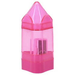 Sacapuntas de plástico con goma en varios colores
