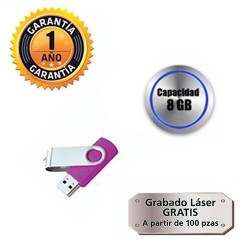 Memoria USB Keylor de cubierta giratoria y cuerpo de goma 8GB