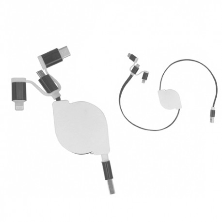 Cable USB retráctil 90 cm 8 pines Buka