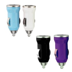 Cargador de coche o automóvil USB Aruba varios colores vistosos