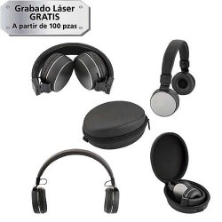 Audífonos de diadema plegables bluetooth manos libres recargables Logan