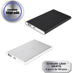 Power bank banco de poder o pila Lower 4000 mAh ultra delgada
