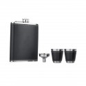 Set de licorera de curpiel con vasos y embudo 8 Oz