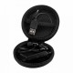 Audífonos bluetooth con batería recargable y estuche de cierre
