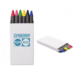 Juego de crayones con caja de cartón Imagina