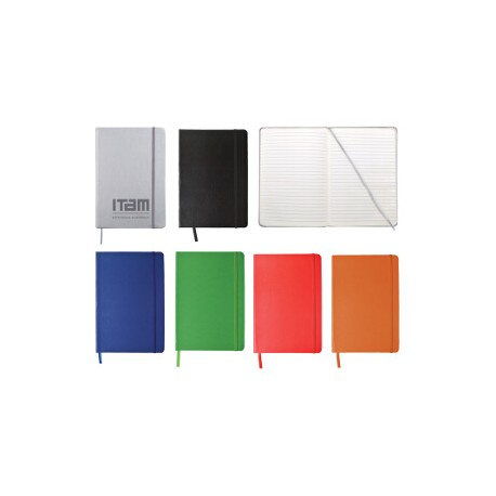 Libreta con elástico de 80 hojas varios colores Stena