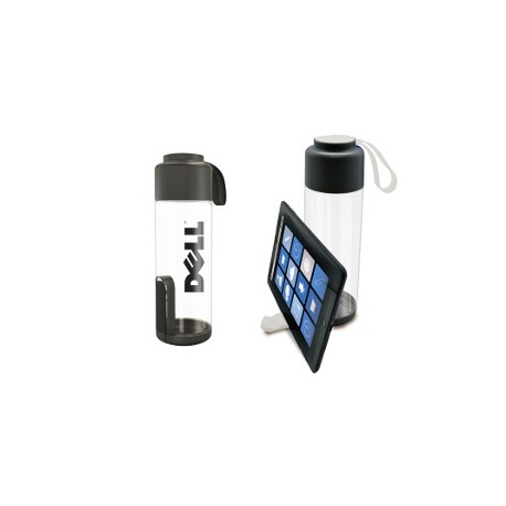 Cilindro con asa de silicón 550 ml con base para celular Front
