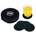 Set de porta vasos de curpiel redondos Pinot