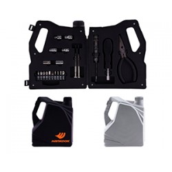 Set de herramientas con 21 accesorios y estuche de plástico Oil