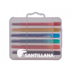 Estuche Matiz de 12 crayolas tipo plumón varios colores