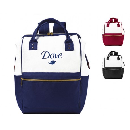 Mochila tipo bolsa de mano bicolor Diveh