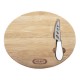 TABLA OVAL DE BAMBU PARA CORTAR FRUTAS Y VERDURAS