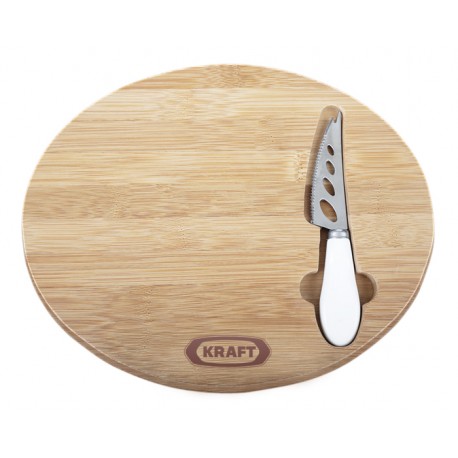 TABLA OVAL DE BAMBU PARA CORTAR FRUTAS Y VERDURAS