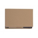 ESTUCHE ECOLÓGICO MECA BEIGE CON HOJAS PEGABLES Y BOLIGRAFO