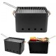 Asador con forma rectangular de metal