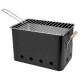 Asador con forma rectangular de metal