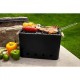 Asador con forma rectangular de metal