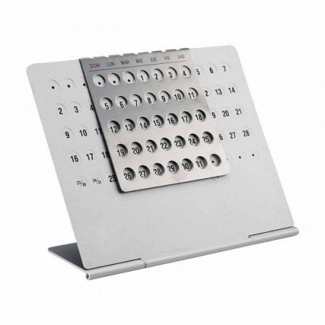 Calendario de aluminio