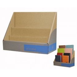 EXHIBIDOR DE CARTON PARA AGENDAS