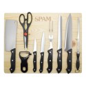 UTENCILIOS DE CUCHILLOS CON TABLA PARA PICAR
