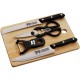 Kit de cocina de madera y acero inoxidable