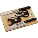 Kit de cocina de madera y acero inoxidable