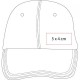 Gorra de algodón estampado deslavado con broche de velcro