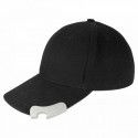 Gorra con destapador y broche de velcro color negro